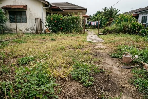 Before: Fertilising & Weed Control transformation